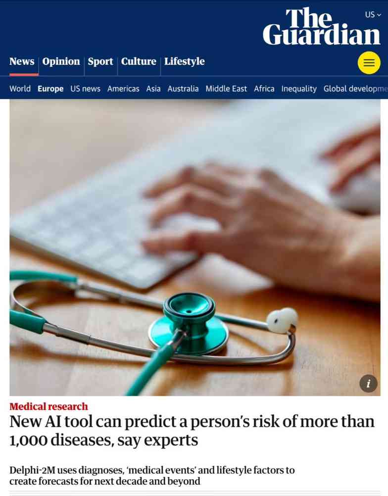 生成式AI突破疾病预测：精准预判健康风险