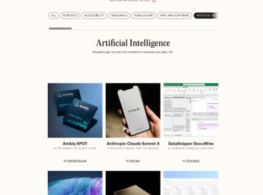 《时代》发布2025年度最佳发明榜单 人工智能消费电子新品涌现