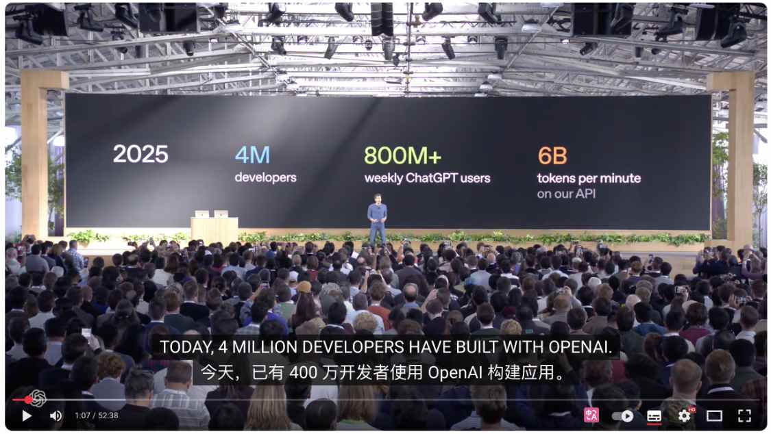 OpenAI 奥尔特曼官宣 ChatGPT 终极 OS 入口：8 分钟速搭智能体，周活跃用户破 8 亿