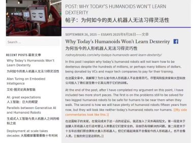 机器人专家警告：人形机器人投资是浪费资金，触觉技术存在根本缺陷