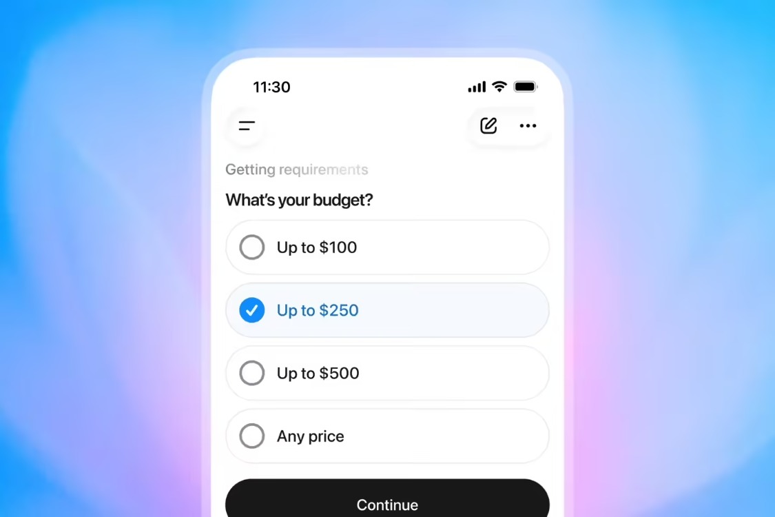 OpenAI推出免费AI购物研究工具,ChatGPT用户可获个性化购物建议 OpenAI推出免费AI购物研究工具,ChatGPT用户可获个性化购物建议