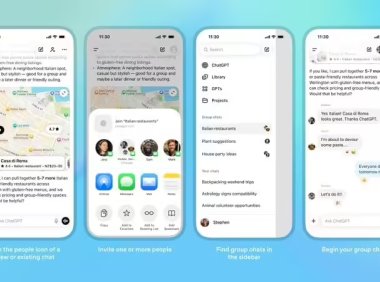 OpenAI 正式上线 ChatGPT 群聊：最高支持 20 人，AI 也能参与头脑风暴