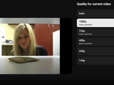 YouTube用AI增强低分辨率视频 电视端观看体验升级