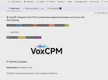 VoxCPM 1.5升级亮点解析，音频生成效率质量双提升并开源