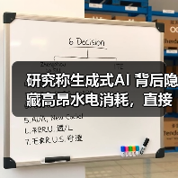 研究称生成式AI 背后隐藏高昂水电消耗，直接影响数据中心周边生活成本