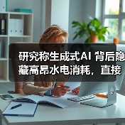 研究称生成式AI 背后隐藏高昂水电消耗，直接影响数据中心周边生活成本