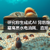 研究称生成式AI 背后隐藏高昂水电消耗，直接影响数据中心周边生活成本