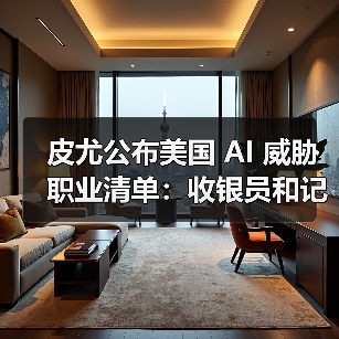 皮尤公布美国 AI 威胁职业清单:收银员和记者风险较高,心理咨询师影响最小 皮尤公布美国 AI 威胁职业清单:收银员和记者风险较高,心理咨询师影响最小
