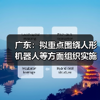 广东：拟重点围绕人形机器人等方面组织实施“智能机器人”重大专项