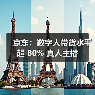 京东：数字人带货水平超 80% 真人主播