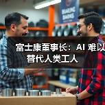 富士康董事长:AI 难以替代人类工人 富士康董事长:AI 难以替代人类工人