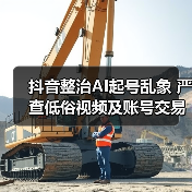 抖音整治AI起号乱象 严查低俗视频及账号交易 抖音整治AI起号乱象 严查低俗视频及账号交易