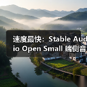 速度最快:Stable Audio Open Small 端侧音频模型登场,手机上 8 秒内 AI生成 11 秒音频 速度最快:Stable Audio Open Small 端侧音频模型登场,手机上 8 秒内 AI生成 11 秒音频
