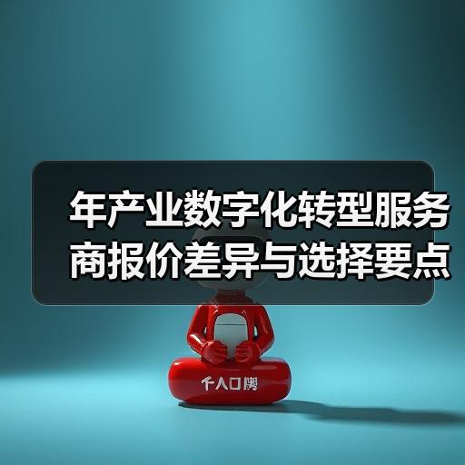 年产业数字化转型服务商报价差异与选择要点