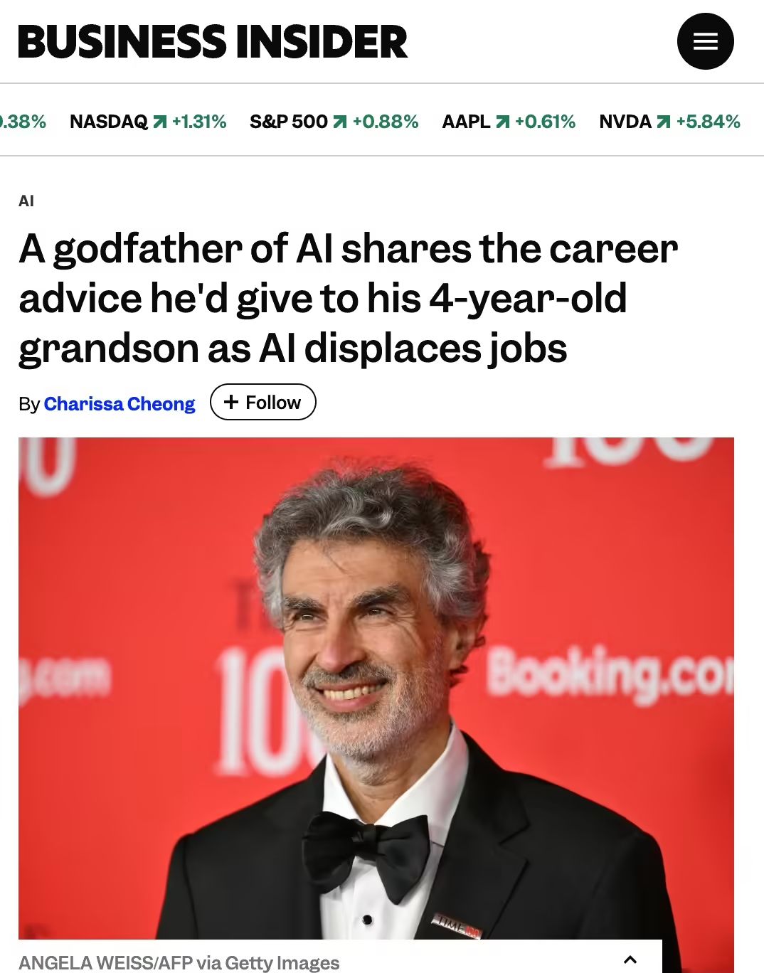 “AI教父”约书亚・本吉奥:AI 时代的人类要努力成为一个“美丽的个体” “AI教父”约书亚・本吉奥:AI 时代的人类要努力成为一个“美丽的个体”