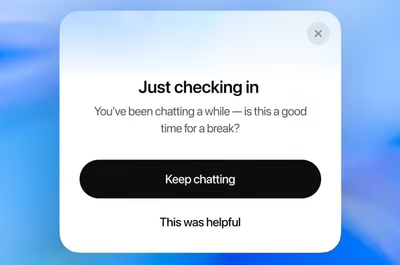 OpenAI 将为 ChatGPT 用户增加时长提醒:别沉迷 AI 聊天,健康最重要 OpenAI 将为 ChatGPT 用户增加时长提醒:别沉迷 AI 聊天,健康最重要