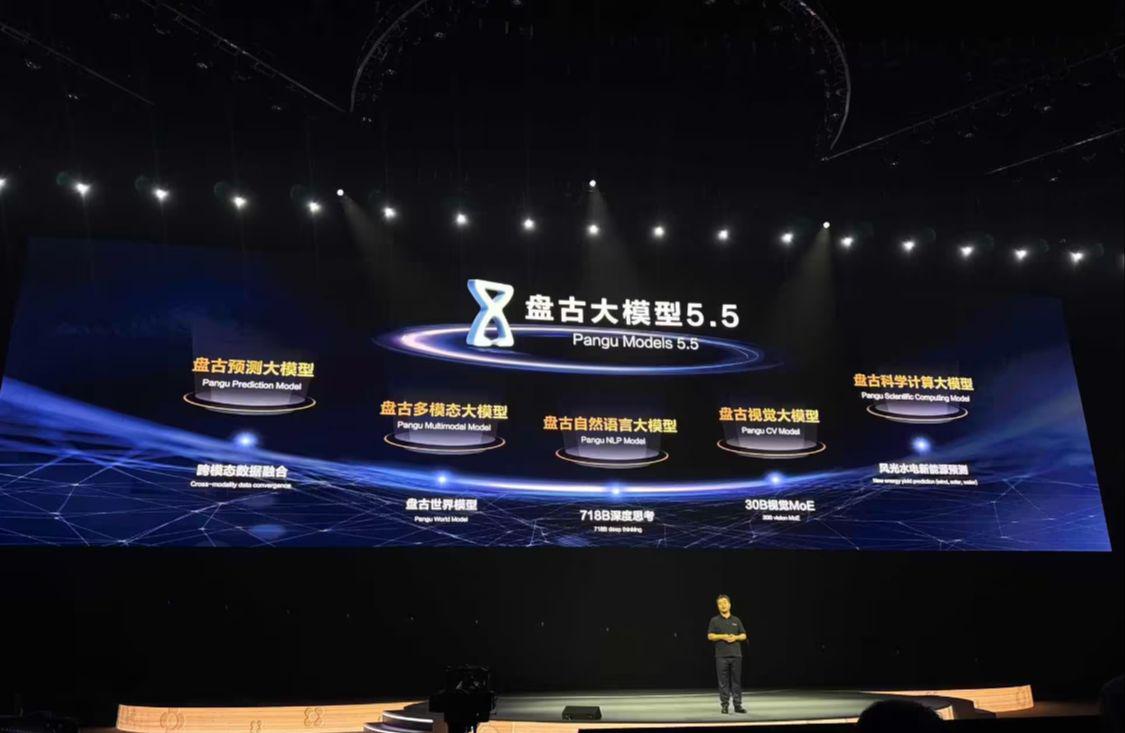 华为云发布盘古大模型 5.5：自然语言处理等五大基础模型全面升级