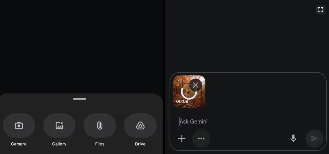 谷歌 Gemini 客户端新增 AI视频上传分析功能，支持 iOS / 安卓平台