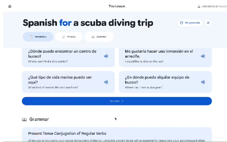 谷歌推出 AI语言练习工具：支持拍照识词、对话练地道口语