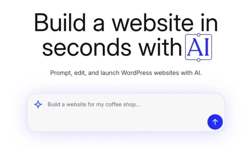 WordPress 推出免费的 AI 网站构建器，几句话就能搭建博客