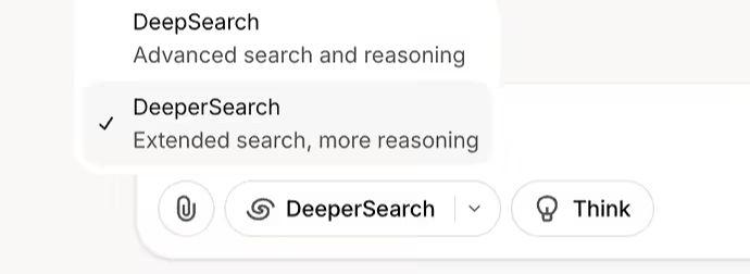 Grok 悄悄支持 Deeper Search，但马斯克及 xAI 没有任何宣发