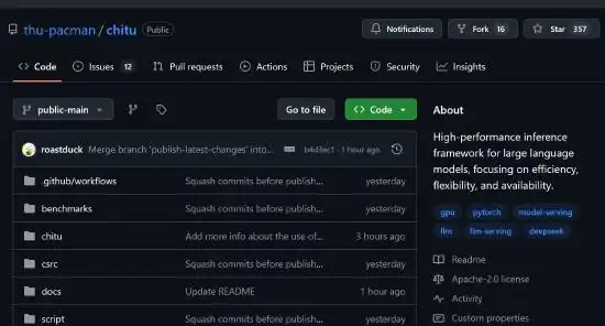 清华团队开源大模型推理引擎“赤兔 Chitu”，实现 DeepSeek 推理成本降低一半、性能翻番