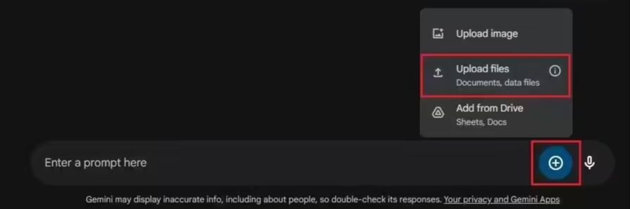 谷歌 Gemini AI 向免费版用户开放文件上传 / 分析功能