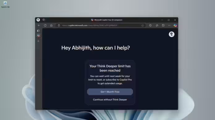 OpenAI o1 推理模型免费用,微软 Copilot 开放“深度思考”AI 功能 OpenAI o1 推理模型免费用,微软 Copilot 开放“深度思考”AI 功能