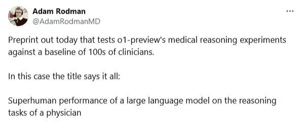 新研究发现 OpenAI 的 o1-preview AI 模型在诊断棘手医疗案例方面优于医生