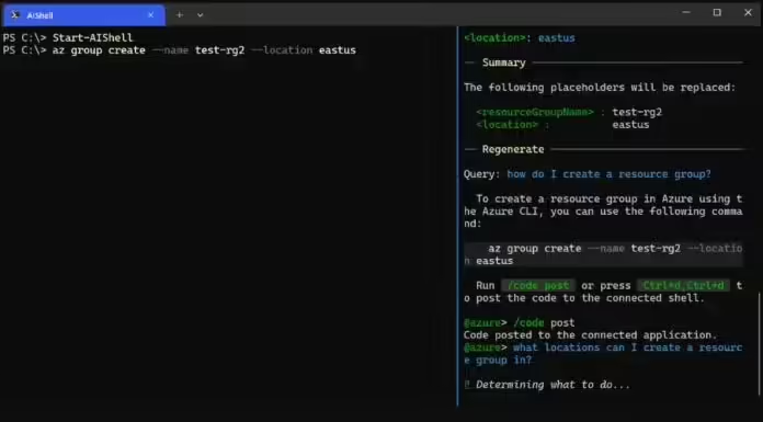 微软发布 AI Shell 工具，为命令行插上 AI 翅膀