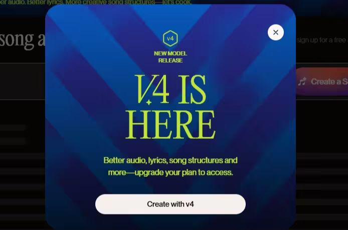 “乐坛 ChatGPT”歌曲生成平台 Suno 发布 v4 版本，引入 AI 歌词生成助手