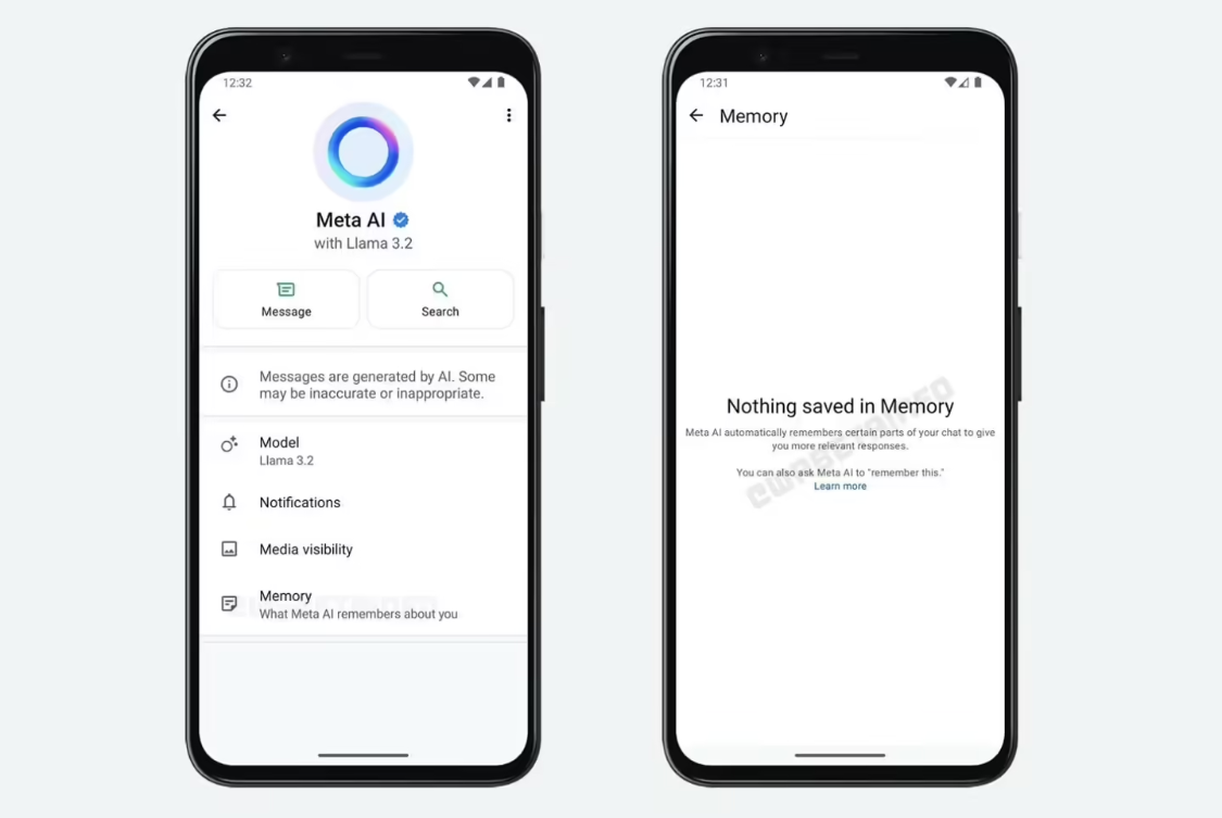 Meta 为 WhatsApp 即时通信软件引入 AI 机器人聊天记忆功能，可提供个人化推荐
