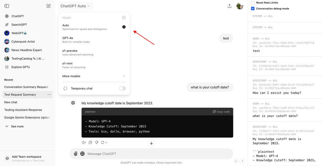 OpenAI ChatGPT 新增自动模式，基于提示词复杂度灵活选择合适 AI 模型