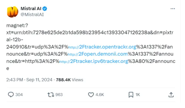 Pixtral 12B 发布：Mistral开源首个多模态AI大模型