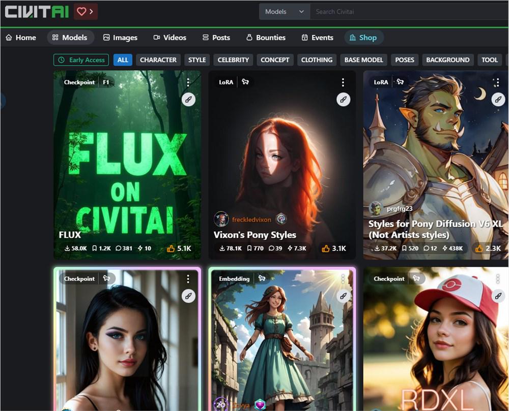 Civitai推出”绿色”新站Civitai Green，下载模型再也不用偷偷摸摸了