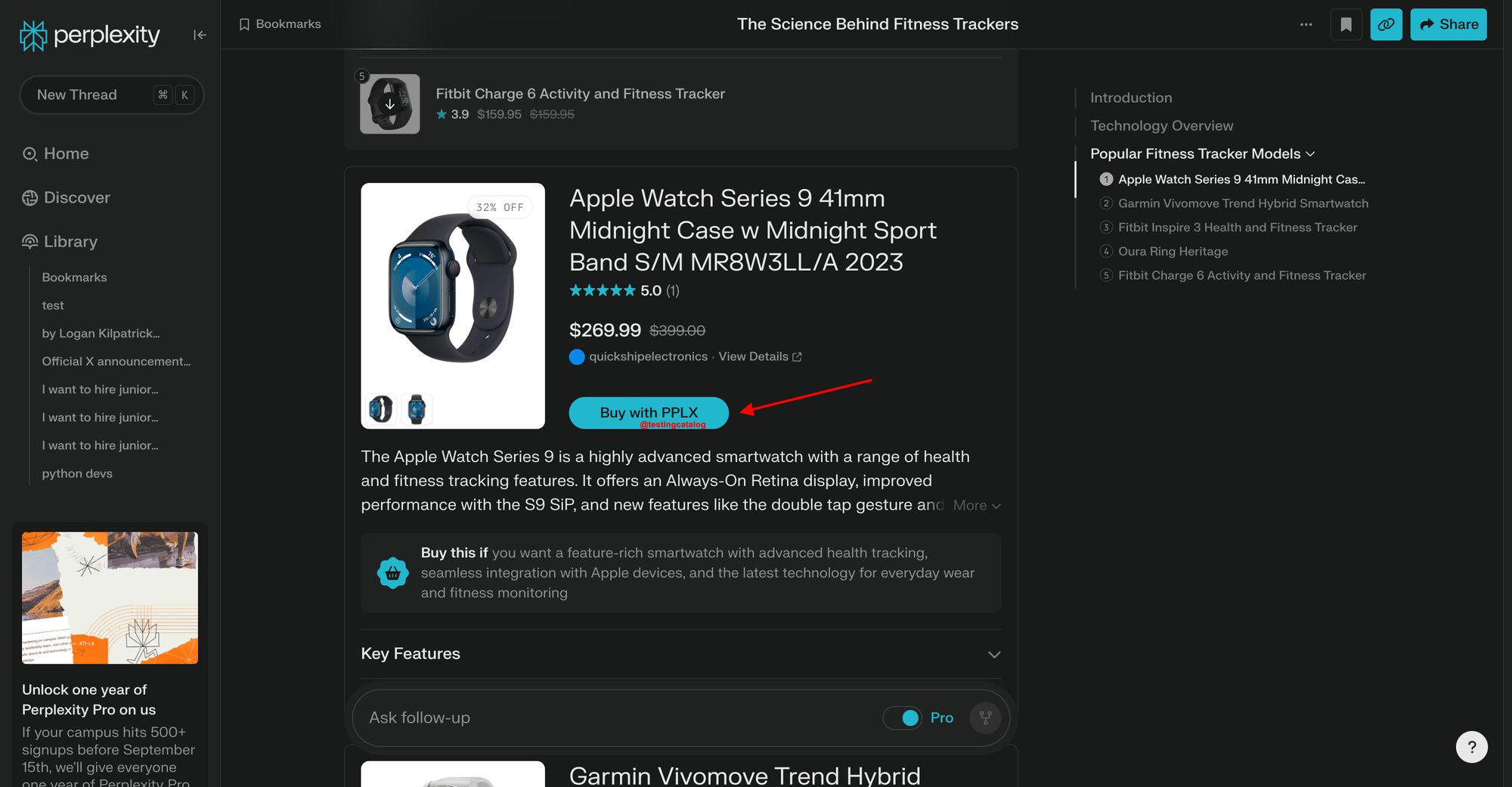 Perplexity AI 搜索测试 PPLX 支付系统：网购仅需点 2 下