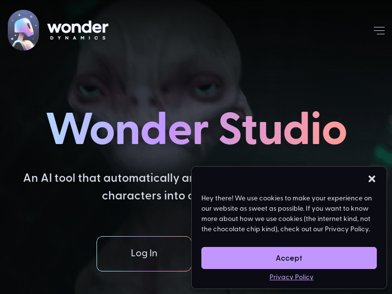 Wonder Studio：在线AI视频特效剪辑生成制作平台，自动制作动画、灯光，并将CG角色组合成真人场景