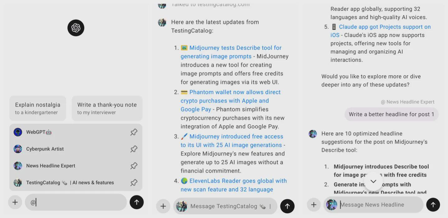 安卓 / macOS 版 ChatGPT AI 应用现支持“@”，可无缝切换不同 GPT模型