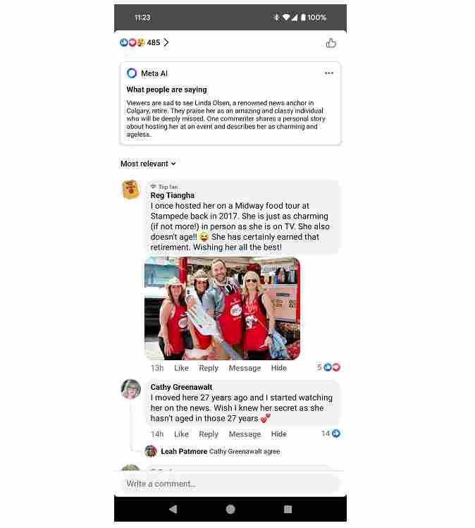 Meta在Facebook上测试AI评论摘要功能