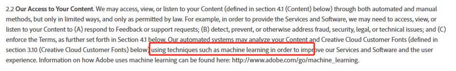 Adobe更新隐私条款 意味着有权将用户作品用于训练AI
