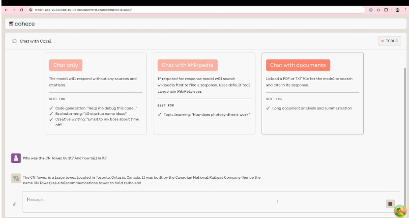 Cohere发布开发者工具包，加速企业生成式AI应用开发