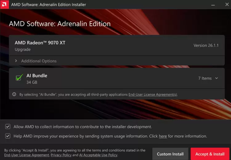 AMD推出Adrenalin Edition 26.1.1 引入AI功能包并支持锐龙AI 400系列