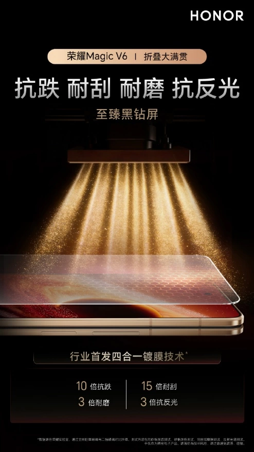 国产折叠屏自研技术突破 荣耀Magic V6 破解行业不可能三角