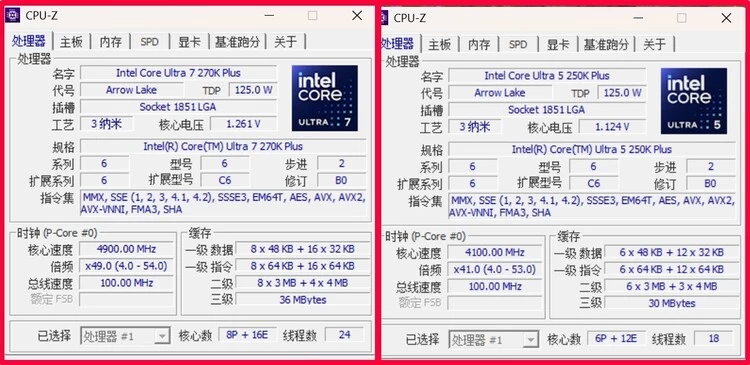 酷睿Ultra 7 270K/5 250K Plus处理器首测：多核、游戏、渲染性能暴增
