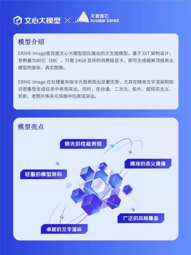 天数智芯Day 0原生适配百度文心ERNIE-Image ，AI算力+开源文生图共筑AIGC新生态